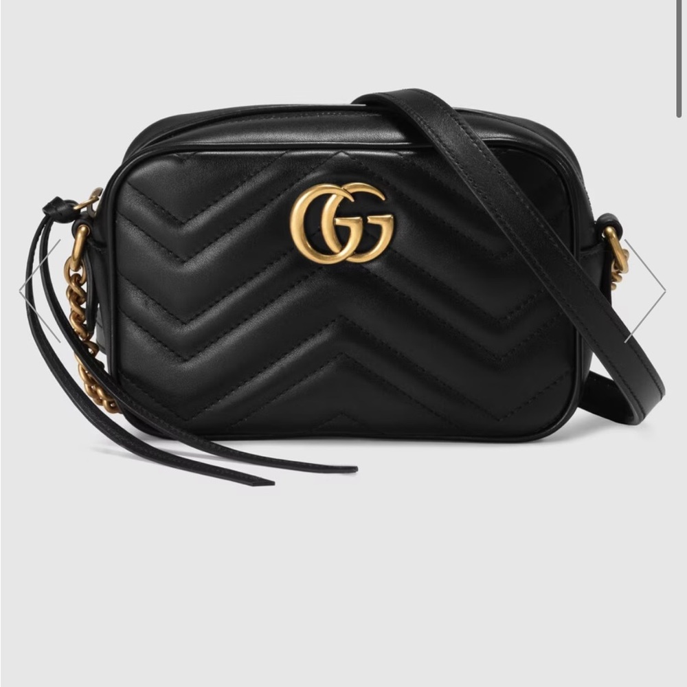Gucci Marmont Mini Shoulder Bag  in Black- GOOD AS NEW!